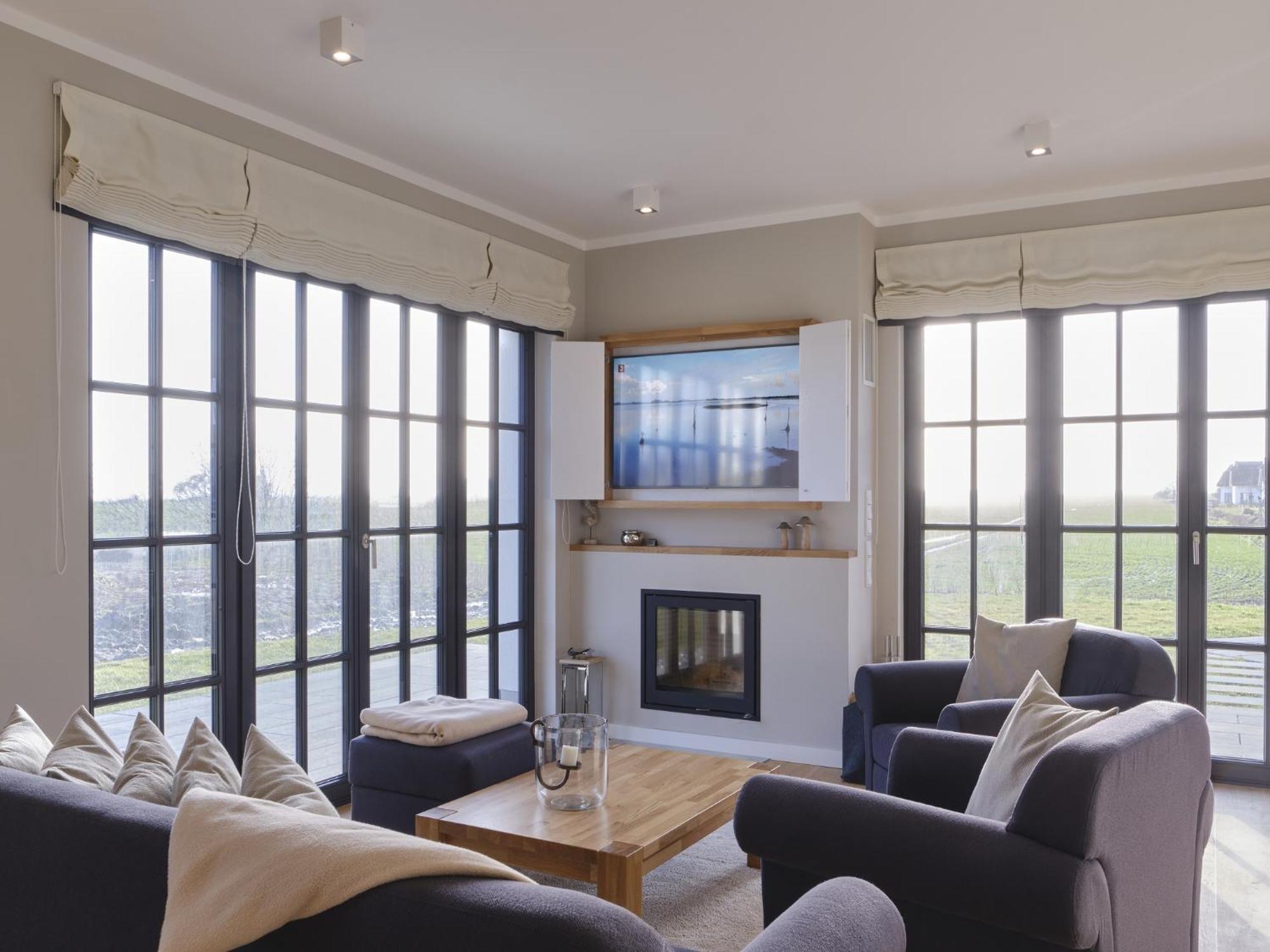 Reetland Am Meer - Luxusplus Reetdachvilla Mit 4 Schlafzimmern, Aussensauna, Loungebereich Und Kamin G07 Dranske Esterno foto